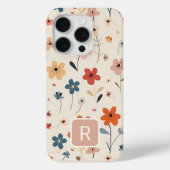 Gepersonaliseerde Girly kleurrijke bloemen patroon Case-Mate iPhone Case (Achterkant)