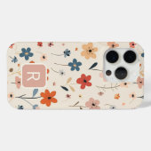 Gepersonaliseerde Girly kleurrijke bloemen patroon Case-Mate iPhone Case (Achterkant (horizontaal))