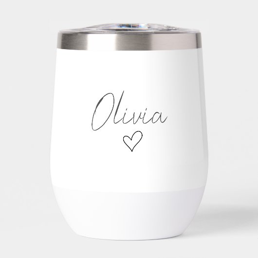 Gepersonaliseerde Girly met naam en hart (Voorkant)