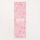 Gepersonaliseerde Girly Pink Flowers Yogamat (Voorkant)