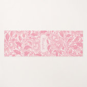 Gepersonaliseerde Girly Pink Flowers Yogamat (Voorkant (horizontaal))