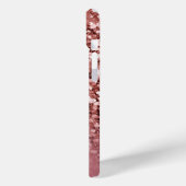 Gepersonaliseerde Girly Roos Gold Glitter Case-Mate iPhone Case (Achterkant / Links)