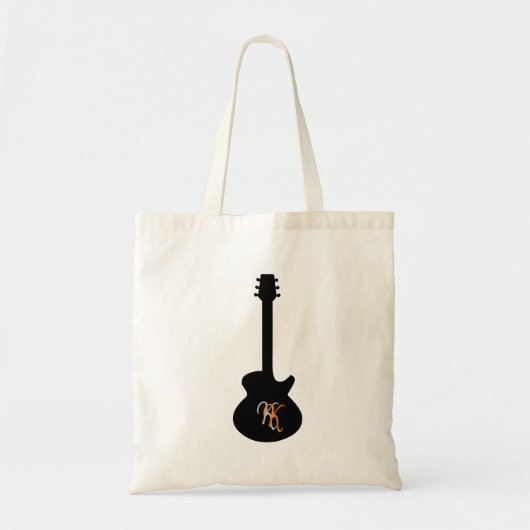 Gepersonaliseerde gitaarmusi tote bag (Voorkant)