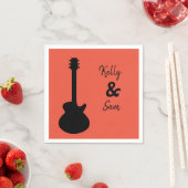 Gepersonaliseerde gitaarmuziek servet (Insitu)