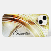 Gepersonaliseerde Glam Hoesje-Mate met Gold Metal  Case-Mate iPhone Case (Achterkant (horizontaal))