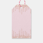 Gepersonaliseerde Glam make-up verjaardag Cadeaulabel (Achterkant)