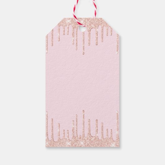 Gepersonaliseerde Glam make-up verjaardag Cadeaulabel (Achterkant)