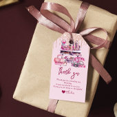 Gepersonaliseerde Glam make-up verjaardag Cadeaulabel