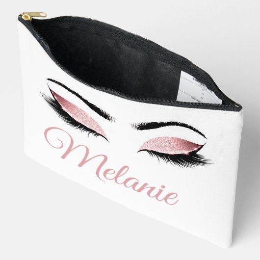 Gepersonaliseerde glamour ogen etui (Open)