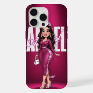 Gepersonaliseerde Glamour Queen telefoonhoesje iPhone 15 Pro Max Case