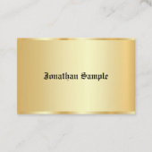 Gepersonaliseerde Glamour Sjabloon Oude Tekst Faux Visitekaartje (Voorkant)