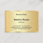 Gepersonaliseerde Glamour Sjabloon Oude Tekst Faux Visitekaartje (Achterkant)