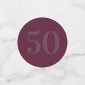 Gepersonaliseerde glamoureuze tafel confetti 50e (Kleine voorkant)