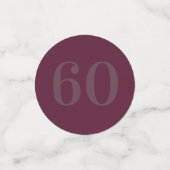 Gepersonaliseerde glamoureuze tafel confetti 60e (Kleine voorkant)