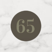 Gepersonaliseerde glamoureuze tafel confetti 65th (Kleine voorkant)