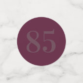 Gepersonaliseerde glamoureuze tafel confetti 85th (Kleine voorkant)