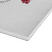 Gepersonaliseerde glas snijden boho hert Buck Head Snijplank (Hoek)