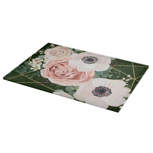 Gepersonaliseerde Glas Snijden Geometrische Tuinja Snijplank (Hoek)