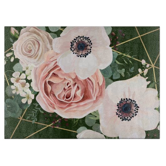 Gepersonaliseerde Glas Snijden Geometrische Tuinja Snijplank (Voorkant)