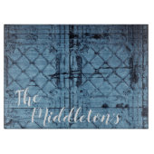 Gepersonaliseerde Glas Snijden Rustieke Tin Panel  Snijplank (Voorkant)