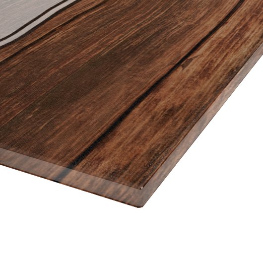 Gepersonaliseerde Glas Snijden Schuur Hout Country Snijplank (Hoek)