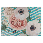 Gepersonaliseerde glasscherpe geometrische Roos Ch Snijplank (Voorkant)