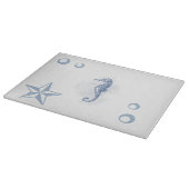 Gepersonaliseerde glazen snijden Seahorse Ocean Be Snijplank (Hoek)