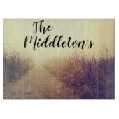 Gepersonaliseerde glazen snijden Sunrise Pathway W Snijplank (Voorkant)