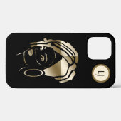 Gepersonaliseerde GLD/Blak Afrikaanse Koningin iPh Case-Mate iPhone Case (Achterkant (horizontaal))