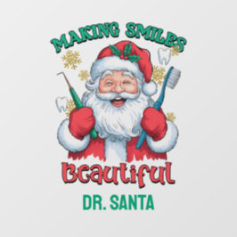 Gepersonaliseerde glimlach mooi maken raamsticker