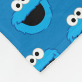 Gepersonaliseerde glimlachende Cookie Monster Patr Fleece Deken (Hoek)