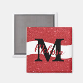 Gepersonaliseerde glinster magneet (Voorkant / Achterkant)