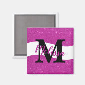 Gepersonaliseerde glinsterende magneet (Voorkant / Achterkant)