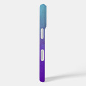 Gepersonaliseerde Glitter Abstract Blauw & Paarse Case-Mate iPhone Case (Achterkant / Rechts)