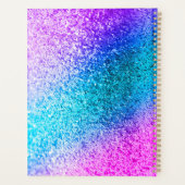 Gepersonaliseerde Glitter Elegant Script Naam 2021 Planner (Achterkant)