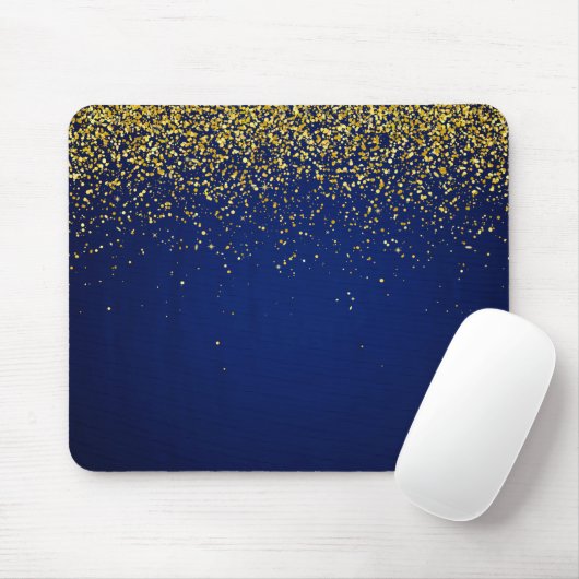 Gepersonaliseerde Glitter Foto Modern Muismat (Met muis)