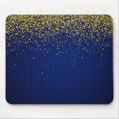 Gepersonaliseerde Glitter Foto Modern Muismat (Voorkant)