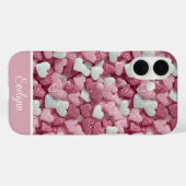 Gepersonaliseerde Glitter Harten Liefde/Valentijns Case-Mate iPhone Case (Achterkant (horizontaal))