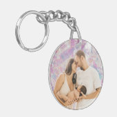 Gepersonaliseerde Glitter Keyring met Aangepaste F Sleutelhanger (Voorkant Links)