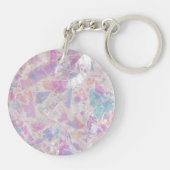 Gepersonaliseerde Glitter Keyring met Aangepaste F Sleutelhanger (Achterkant)
