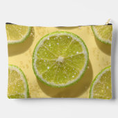 Gepersonaliseerde Glitter Lime Schijf Glans Citrus Etui (Achterkant)