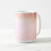 Gepersonaliseerde Glitter Mandala Roze Frosted Gla Koffiemok (Voorkant rechts)