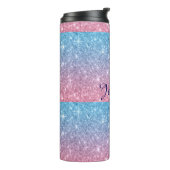 GEPERSONALISEERDE GLITTER STYLE TUMBLER THERMOSBEKER (Gedraaid links)