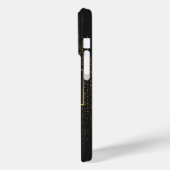 Gepersonaliseerde Glitter van zwart en goud Case-Mate iPhone Case (Achterkant / Links)