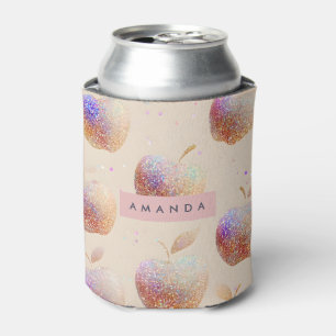 Gepersonaliseerde Glitterappel Glansfruit Pastel Blikjeskoeler