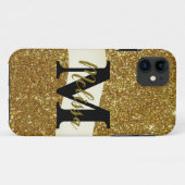 Gepersonaliseerde glitters Case-Mate iPhone case (Achterkant (horizontaal))