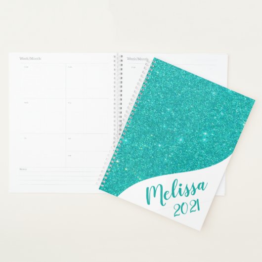 Gepersonaliseerde glitters planner (Display)