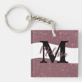 Gepersonaliseerde glittersleutelhanger sleutelhanger (voorkant)