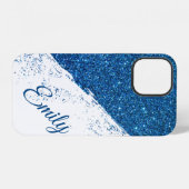 Gepersonaliseerde glitterspray iPhone hoesje (Achterkant horizontaal)