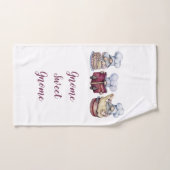 Gepersonaliseerde gnome Sweet Gnome Baking Gnomen Handdoek (Handdoek)